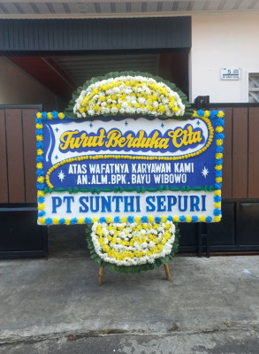 Papan Bunga Duka di Cibeunying Kaler
